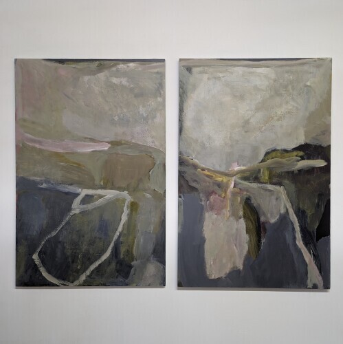 ROSE MOXHAM - Breath (The way in) 1, 3 (diptych)