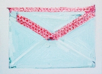 ELLEN NORRISH - Pink washi tape envelope back