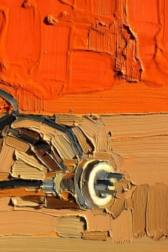 KATHRYN HAUG - Lamp with Orange Paint