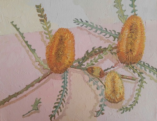 CHLOE TUPPER - Orange Banksias - Laying