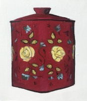 ELLEN NORRISH - Red Ornate Tin