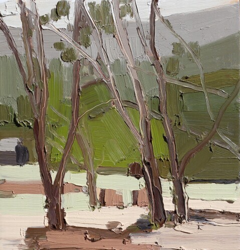KATHRYN HAUG - Two Piles of Bricks (overcast afternoon)