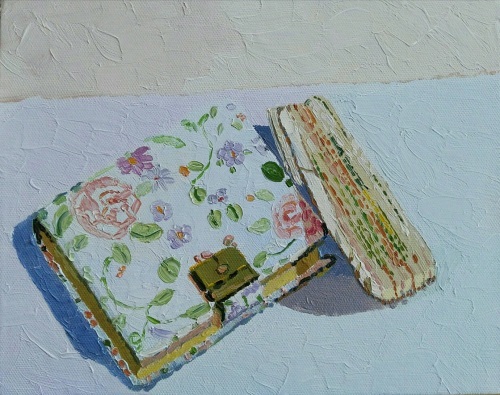 CHLOE TUPPER - Still life with Fan and Diary