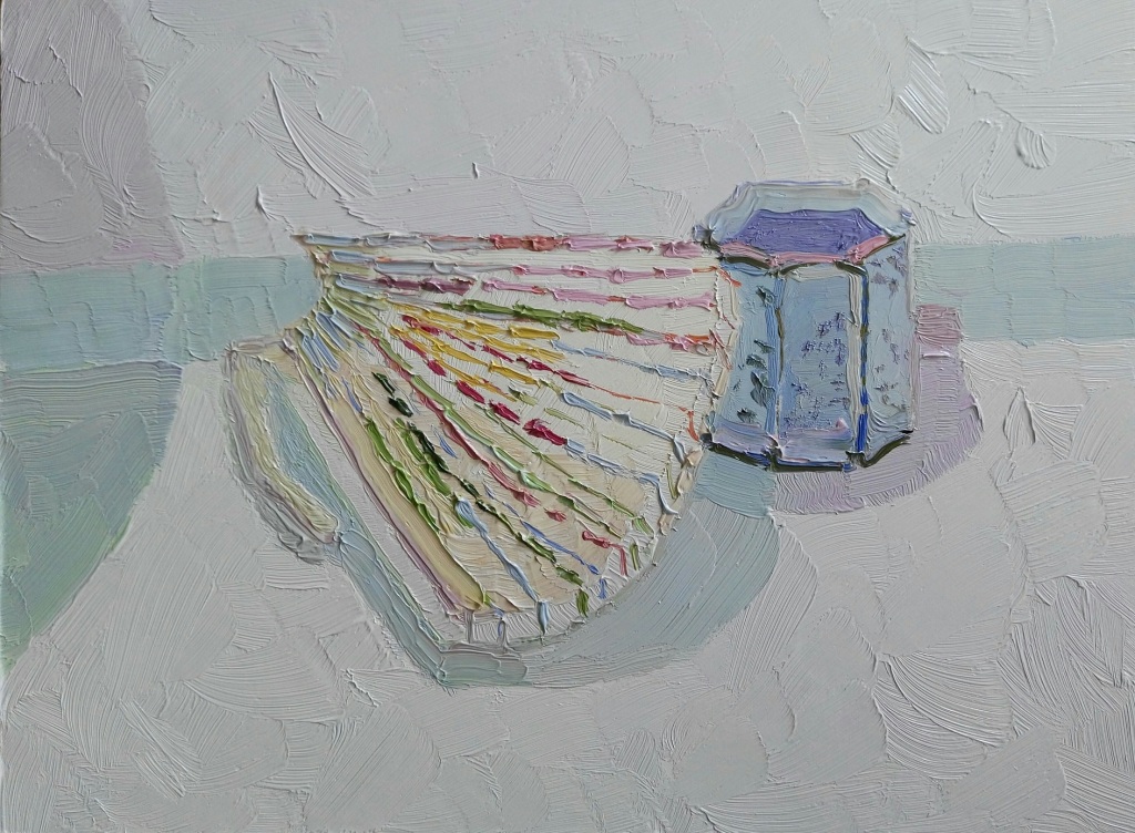 CHLOE TUPPER - Still life with Fan and Egg Cup - STALA CONTEMPORARY
