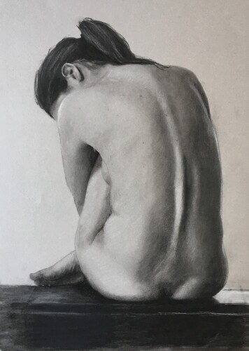 CHRISTOPHER MCCLELLAND - Charcoal drawing from life #2