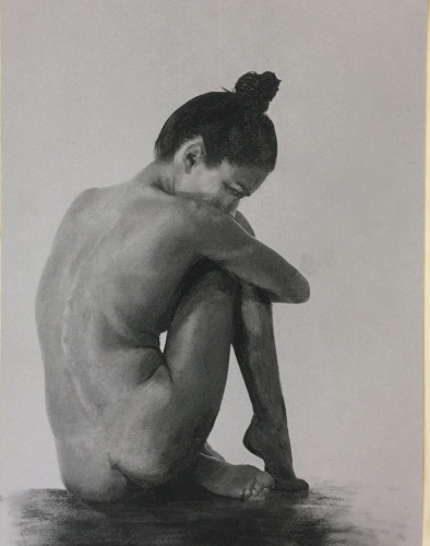 CHRISTOPHER MCCLELLAND - Charcoal drawing from life #3