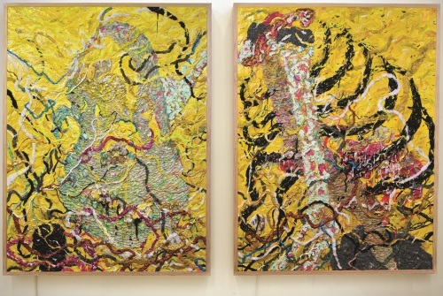 DESMOND MAH - Now M Carries That Stone Too (diptych)