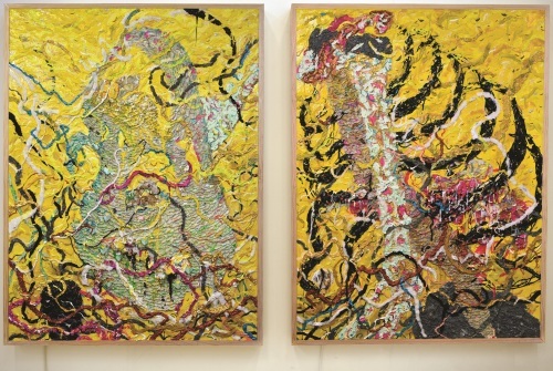 DESMOND MAH - Now M Carries That Stone Too (diptych)
