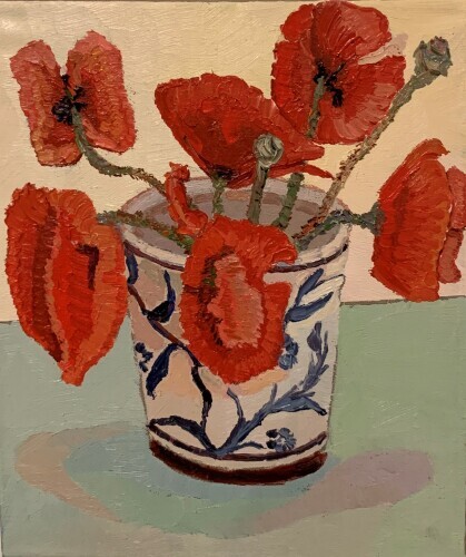 CHLOE TUPPER - Red Poppies in Vase