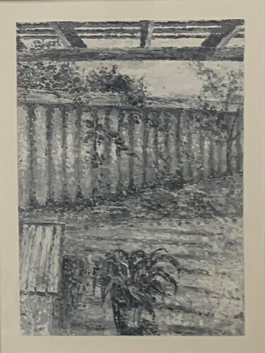 CHLOE TUPPER - Monochrome patio and pot