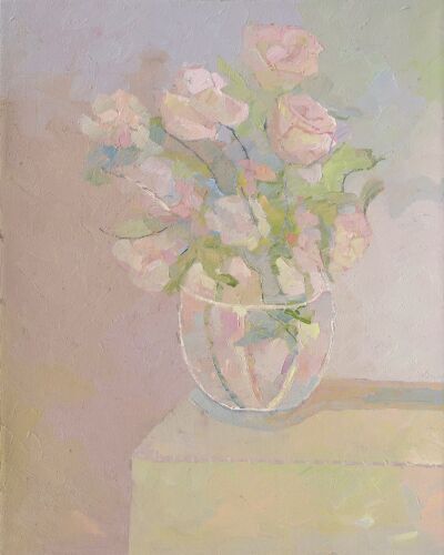 CHLOE TUPPER - Pale still life with flowers