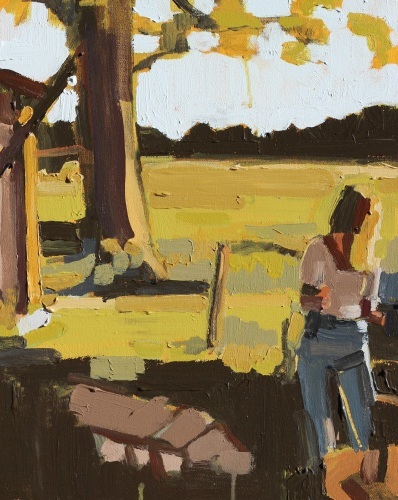 KATHRYN HAUG - By the Hay Shed (ACQUIRED BY THE RUAH COMMUNITY SERVICES COLLECTION)