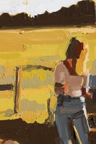 KATHRYN HAUG - By the Hay Shed (ACQUIRED BY THE RUAH COMMUNITY SERVICES COLLECTION)