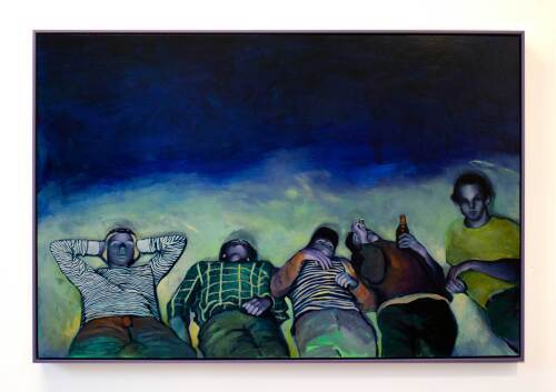 WADE TAYLOR - Business Meeting - (ACQUIRED BY THE ART GALLERY OF WESTERN AUSTRALIA COLLECTION)