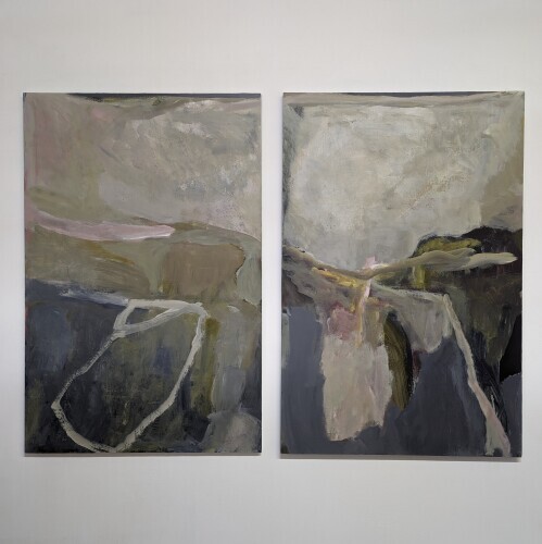 ROSE MOXHAM - Breath (The way in) 1, 3 (diptych)