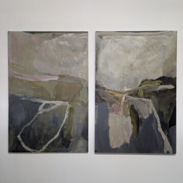 ROSE MOXHAM - Breath (The way in) 1, 3 (diptych)